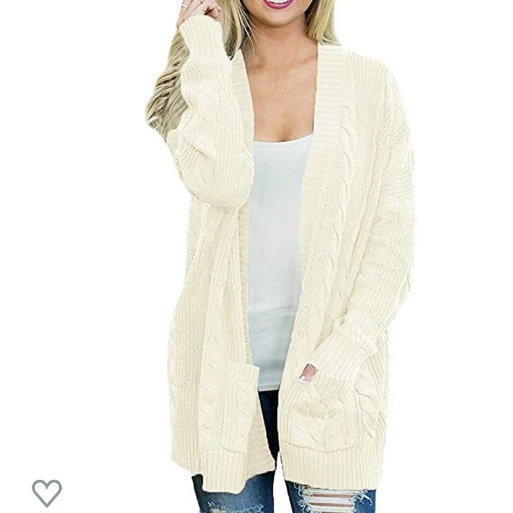 New Womens Cardigan Sweaterst L